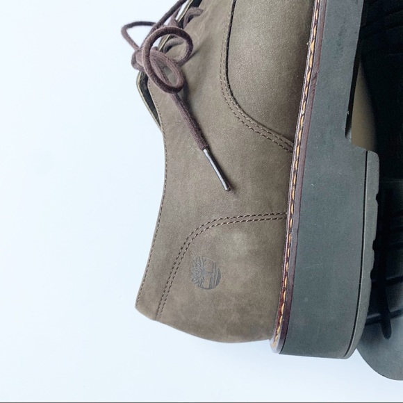 Timberland Brown Nubuck Square Toe Oxford Shoes - Picture 7 of 9